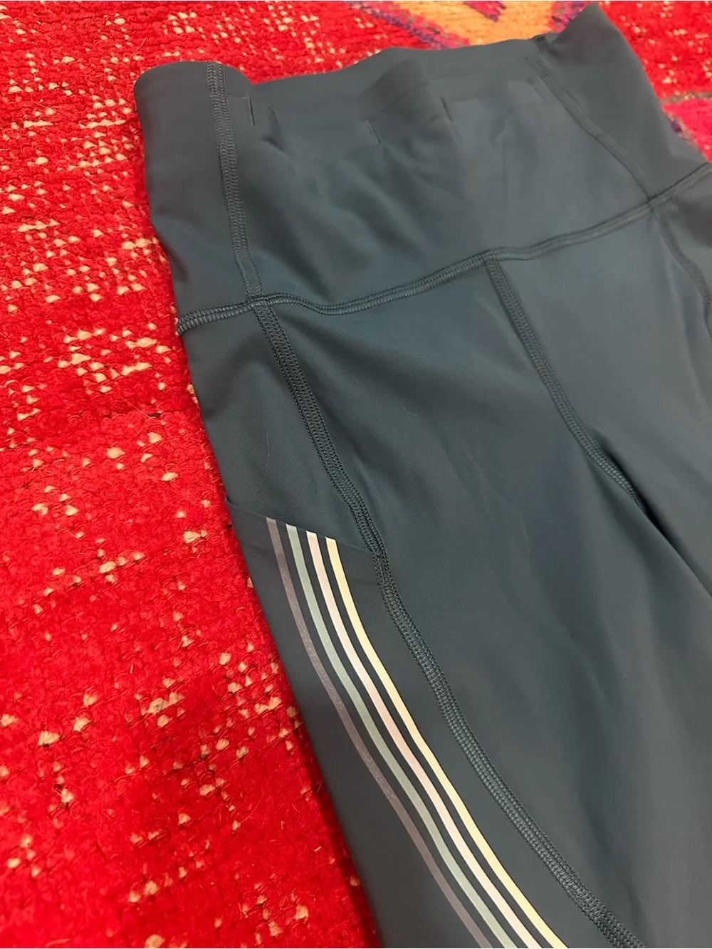 LULULEMON leggings teal with rainbow sz 2 - worn once - Picture 2 of 11
